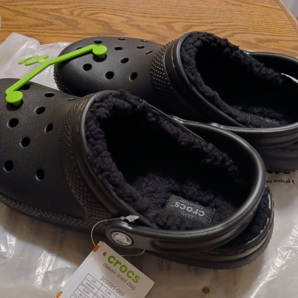 CROCS Classic Lined Clogs - Black